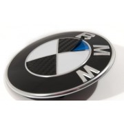 KIT STICKERS CARBONE POUR UN LOGO COFFRE OU CAPOT BMW