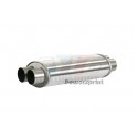 Silencieux universel inox double Ø70 mm – Powersprint 2 entrées / 2 sorties