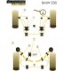 E30-E36 PAIRE SILENT-BLOCS AVANT BLACK