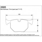 U2685-RS29 PAGID PLAQUETTES AR E39/E38/E53