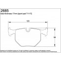 U2685-RS29 PAGID PLAQUETTES AR E39/E38/E53