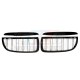 E90/E91 05-09/2007 CALANDRE DOUBLE BARRE NOIR BRILLANT PHASE 1