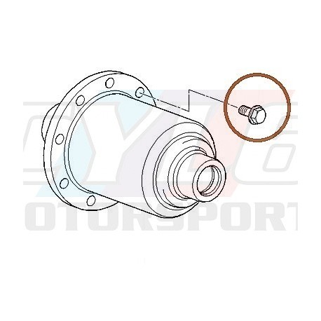 VIS ANTI FATIQUE M12X1,5X24 POUR FIXATION AUTOBLOQUANT