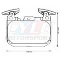 Plaquettes avant EBC Yellowstuff DP42130R – BMW F2X / F3X – Ultra haute friction