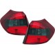 Feux arrière rouge/noir fumé BMW Série 1 E87 (2004–2007) – Paire droite et gauche