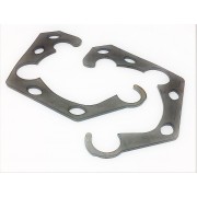 Tôles de renfort poches bras arrière BMW E36 Coupé / Berline – acier découpé laser (paire)