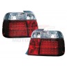 E36 COMPACT FEUX AR LED ROUGE BLANC CRYSTAL