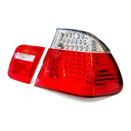 E46 98-01 BERLINE FEUX AR LED ROUGE/BLANC