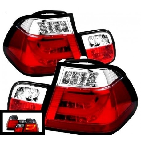 E46 01-05 BERLINE FEUX AR LED ROUGE/FUME DESIGN