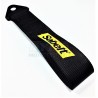 Sangle de Remorquage Sabelt Noire - 3 Tonnes - Fixation Ø15mm - Compétition