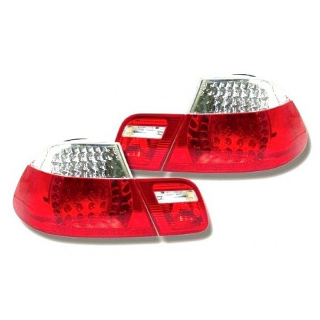 E46 03-06 COUPE FEUX AR LED ROUGE/BLANC