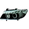 E90/E91 05-08 PHARES ANGEL EYES NOIR + CLIGNOS LED