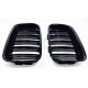 E36 PHASE 1 GRILLE DE CALANDRE DOUBLE BATONS NOIR BRILLANT