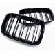 E36 PHASE 1 GRILLE DE CALANDRE DOUBLE BATONS NOIR BRILLANT