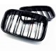 E36 PHASE 1 GRILLE DE CALANDRE DOUBLE BATONS NOIR BRILLANT