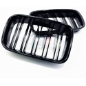 E36 PHASE 1 GRILLE DE CALANDRE DOUBLE BATONS NOIR BRILLANT