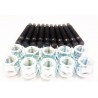 KIT 10 GOUJONS Lg 90mm ET 10 ECROUS M12x150 CONIQUE
