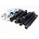 KIT 10 GOUJONS Lg 90mm ET 10 ECROUS M12x150 CONIQUE