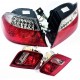 E46 99-03 COUPE FEUX AR LED ROUGE/BLANC