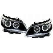 E60/61 03-07  PHARES DESIGN BLACK + LED