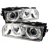 E38 94-98 ANGEL EYES XENON CHROME + CLIGNOS