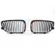 E81 E87 E88 E82 HARICOTS NOIR BRILLANT SERIE 1 BMW CALANDRE NOIR
