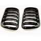 E36 PHASE 2 GRILLE DE CALANDRE DOUBLE BATONS NOIR BRILLANT