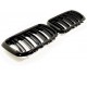E36 PHASE 2 GRILLE DE CALANDRE DOUBLE BATONS NOIR BRILLANT