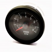 COMPTE TOUR 0-8000 TRmin MANOMETRE YOUNGTIMER FOND NOIR