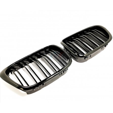 E39 96-03 CALANDRES DOUBLE GRILLES NOIR BRILLANT