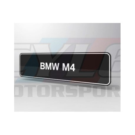 PLAQUES BMW M4 PROMOTIONNELLE M MOTORSPORT