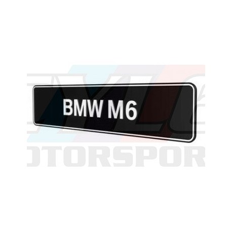 PLAQUES BMW M6 PROMOTIONNELLE M MOTORSPORT