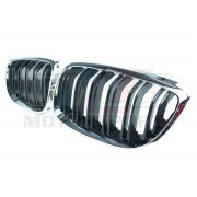 CALANDRE CHROME DOUBLE BATONS NOIR BMW SERIE 3 F30 F30 LCI F31 F31 LCI