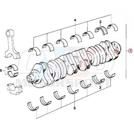 S50B32 VILLEBREQUIN BMW ORIGINE SANS COUSSINET 11211403794 11 21 1 403 794 11-21-1-403-794