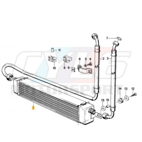 S14 M20 RADIATEUR HUILE BMW ORIGINE 17211712658 17-21-1-712-658