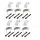 KIT VISSERIE ET COUSSINET M20 BMW ORIGINE 11241284849 11241284850  11241713342