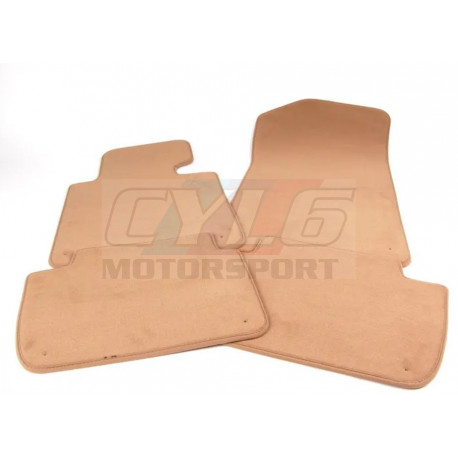 E46 COUPE ET COMPACT JEU DE TAPIS DE SOL VELOURS BEIGE BMW ORIGINE