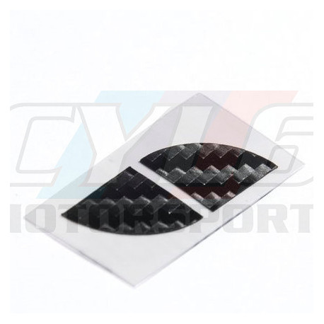 KIT STICKERS CARBONE 12MM POUR UN LOGO VOLANT BMW