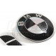 KIT STICKERS CARBONE 23MM POUR UN LOGO CAPOT COFFRE BMW