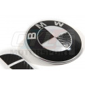 KIT STICKERS CARBONE 23MM POUR UN LOGO CAPOT COFFRE BMW