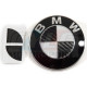 KIT STICKERS CARBONE 23MM POUR UN LOGO CAPOT COFFRE BMW