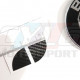 KIT STICKERS CARBONE 23MM POUR UN LOGO CAPOT COFFRE BMW