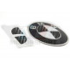 KIT STICKERS CARBONE 18MM POUR UN LOGO DE ROUE BMW