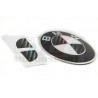 KIT STICKERS CARBONE 18MM POUR UN LOGO DE ROUE BMW