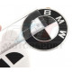 KIT STICKERS CARBONE 18MM POUR UN LOGO DE ROUE BMW