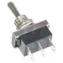 Interrupteur impulsion ON/OFF/ON chromé 25A 12V – Perçage 12,5mm