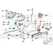 E36 CACHE POIGNEE DE PORTE CONDUTEUR BMW ORIGINE 51218205301