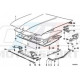 E30 A PARTIR DU 09-1989 ISOLANT CAPOT BMW ORIGINE 51488103798