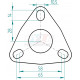 Bride découpé laser 