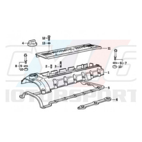 JOINT DE S50 PROFIL BMW ORIGINE 11121404358  11-12-1-404-358